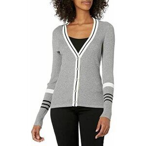 Bailey 44 Derosa Button Cardigan Heather Grey SMALL